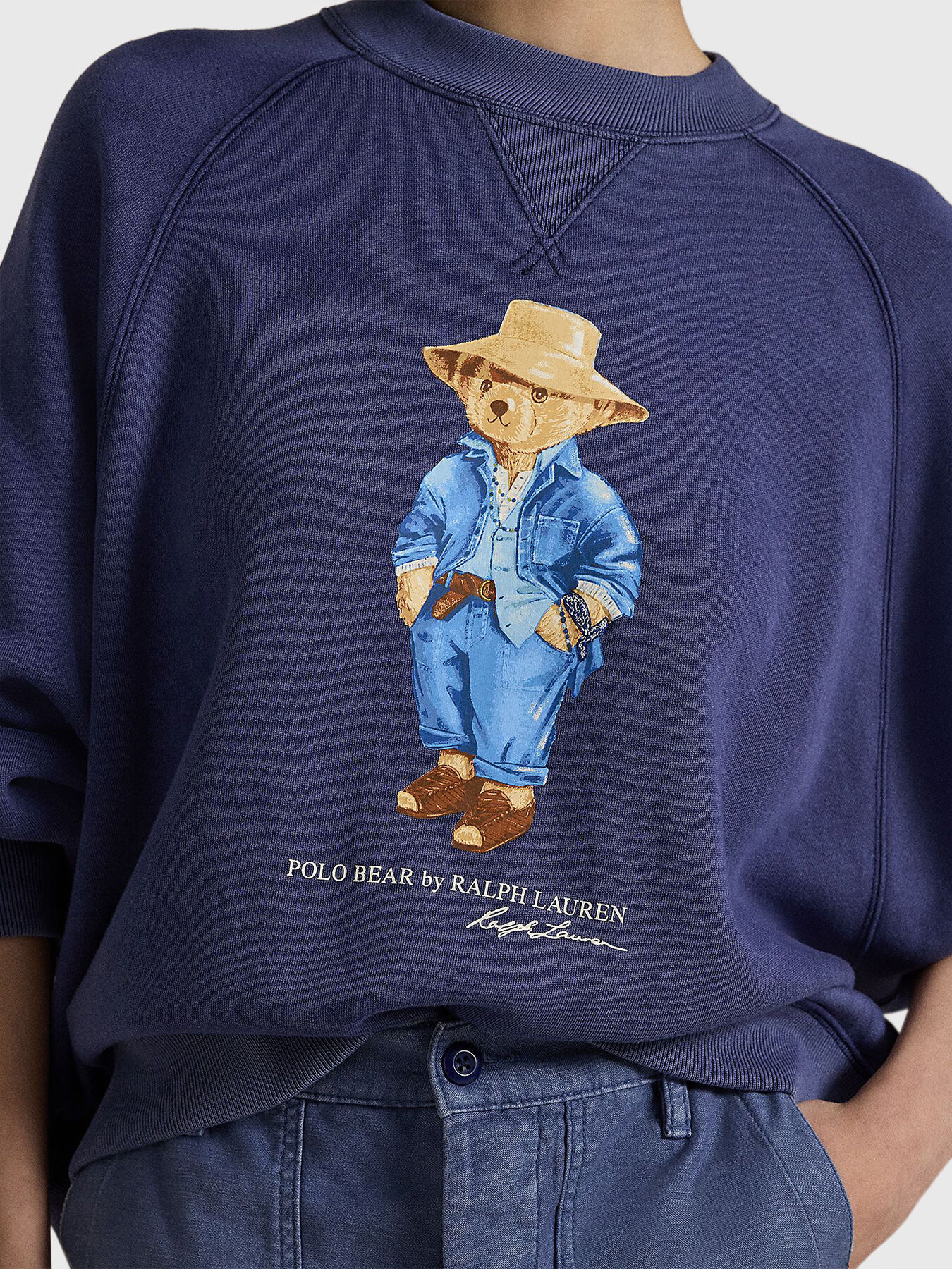 Polo Bear oversize fleece crewneck brand POLO RALPH LAUREN