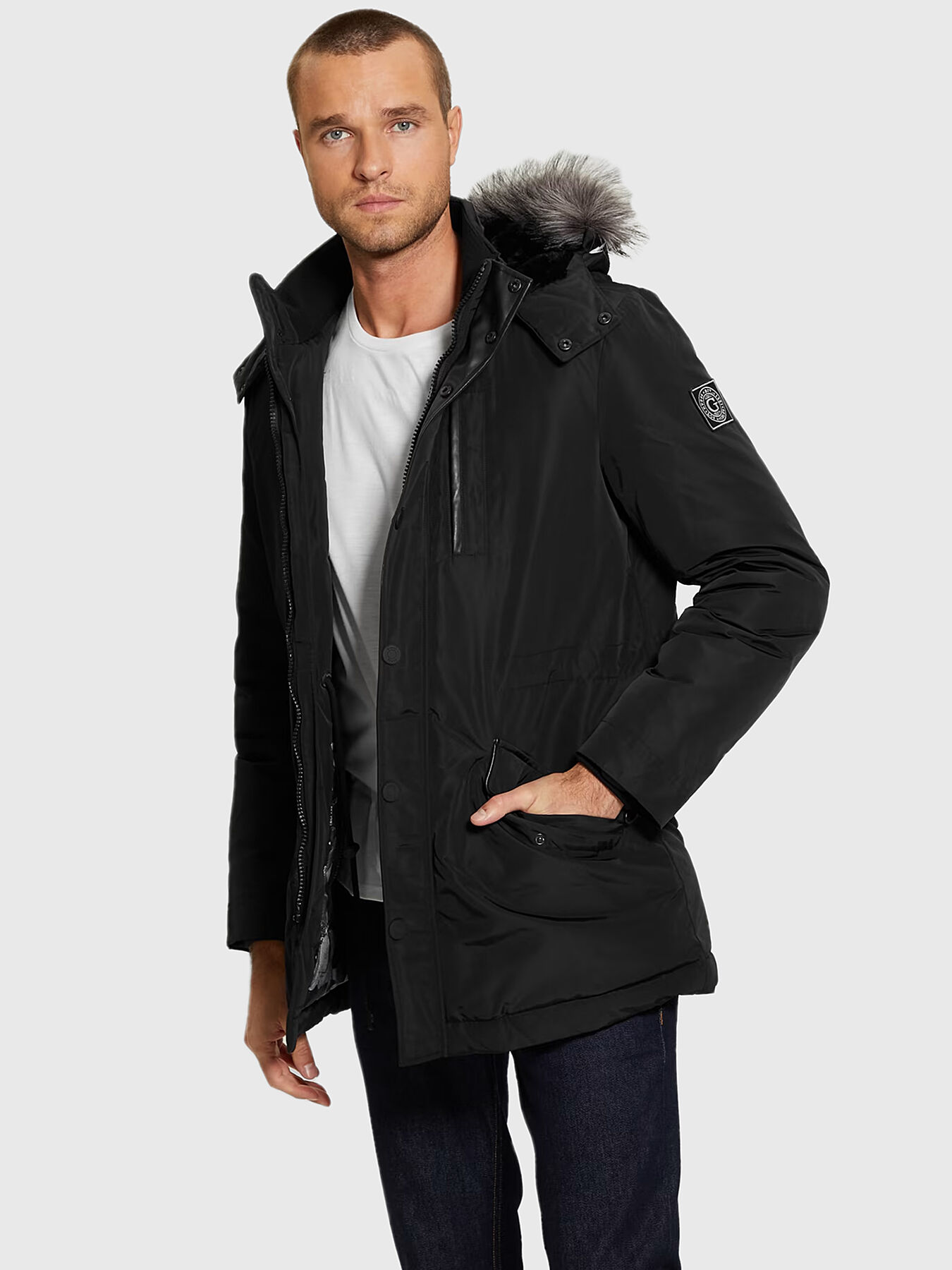 Guess parka online coat