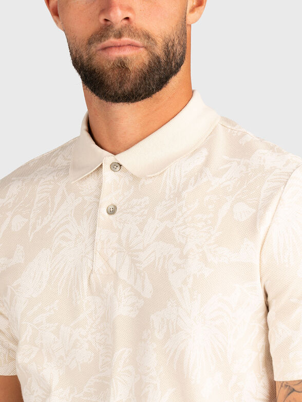 Tropical print polo shirt - 3