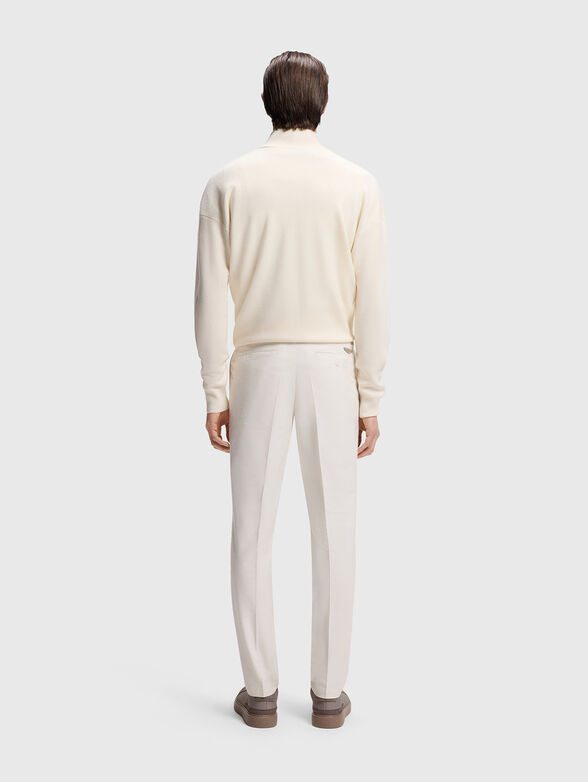 Dark blue pants with crease  - 2