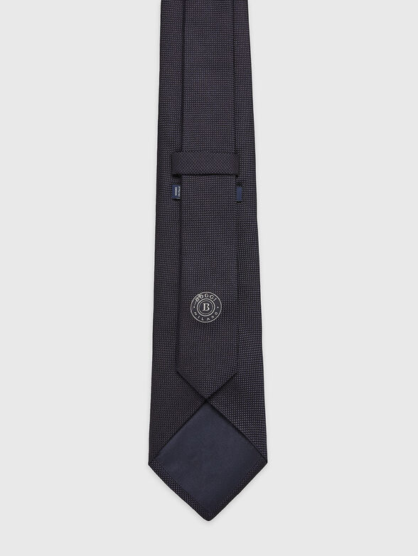 Dark blue silk tie - 2