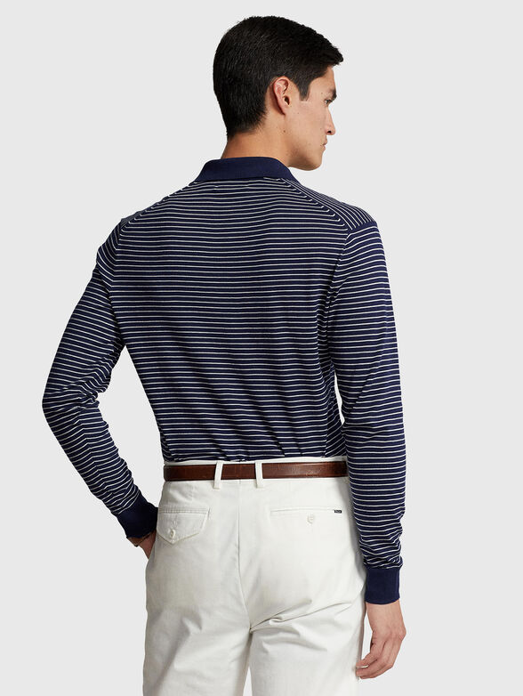 Striped Polo-shirt with long sleeves - 3