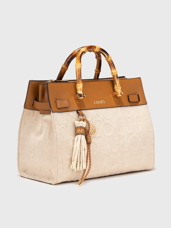 Bag with contrasting textures  - 4