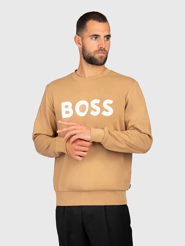 Cotton sweatshirt with front logo - 1