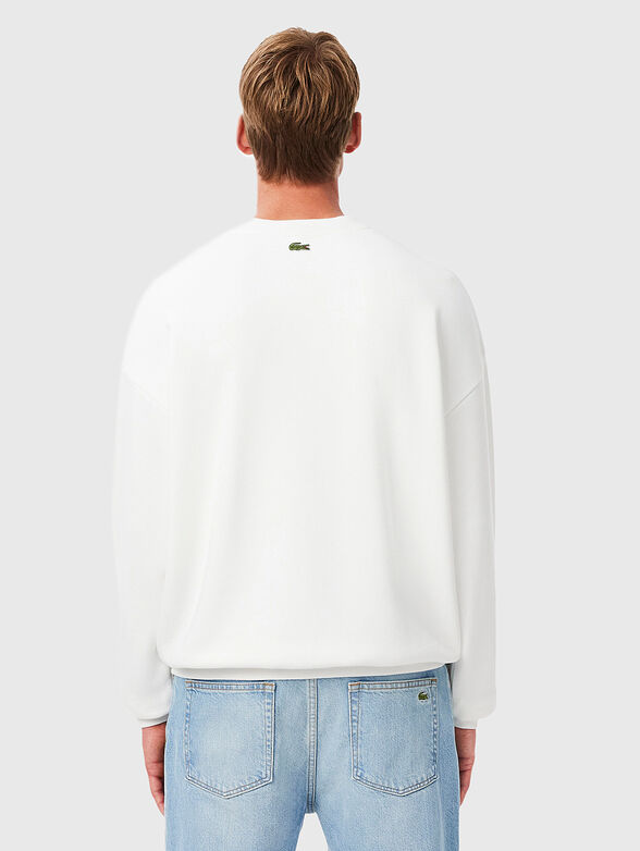 Green sweatshirt with contrasting logo print - 3