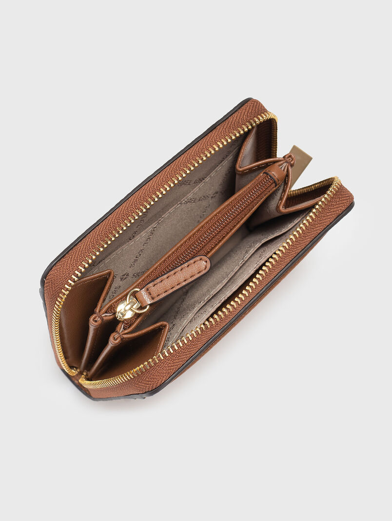 Leather wallet with logo - 3