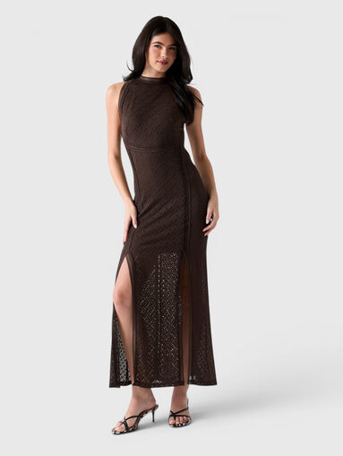 Dress with openwork knit  - 5