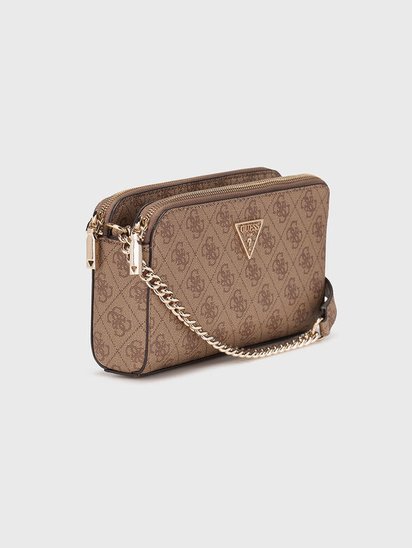 Crossbody bag with monogram logo print - 4