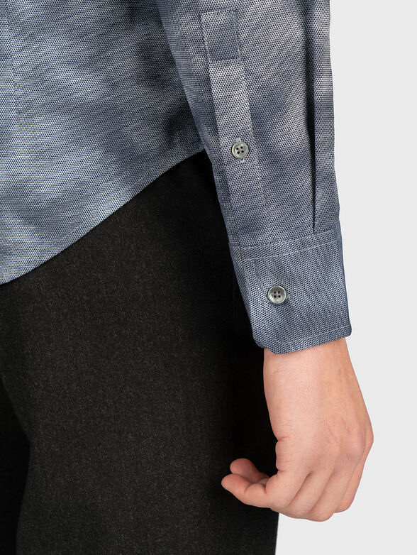 Cotton shirt with all over print - 3