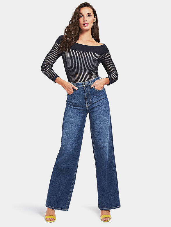 GRETA Sweater with transparent stripes - 2