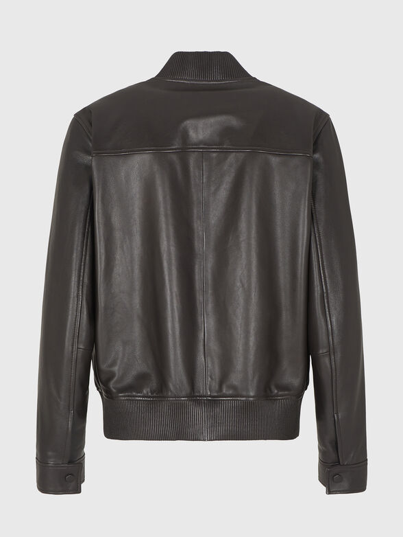 Black leather jacket - 5