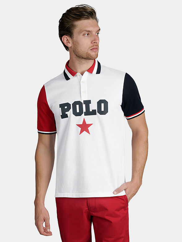 Polo shirt with logo inscription - 1