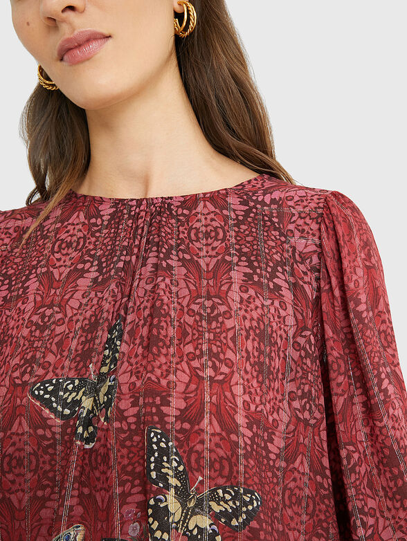 BUTTERFLY Blouse with puff sleeves - 3