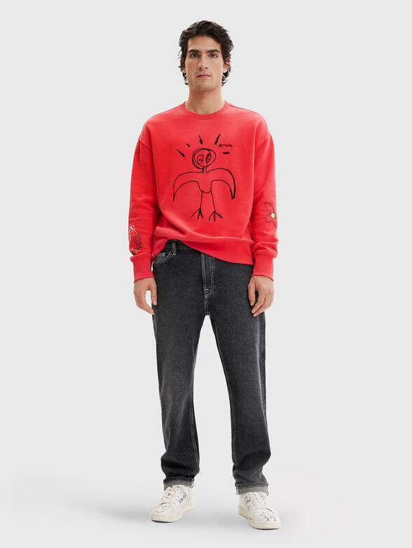 CARLO sweatshirt with print - 4