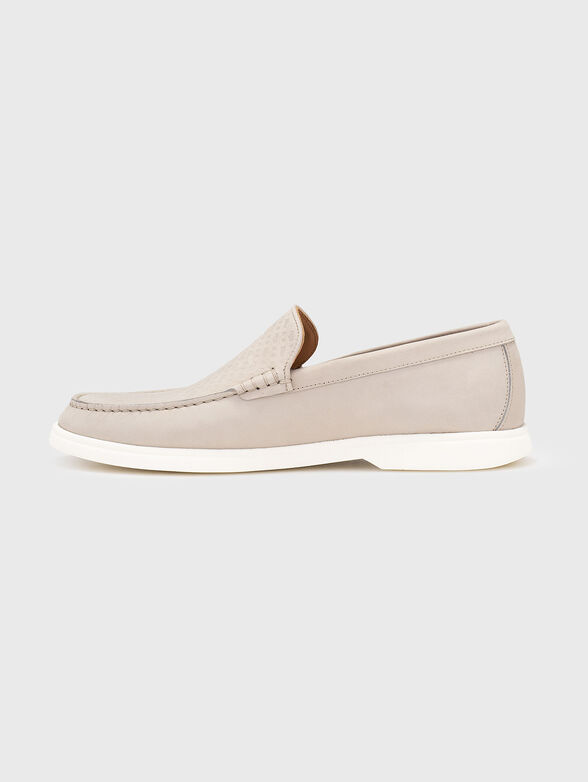 SIENNE leather loafers with monogram logo - 4