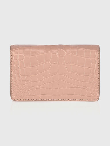 Leather clutch with croco texture - 3