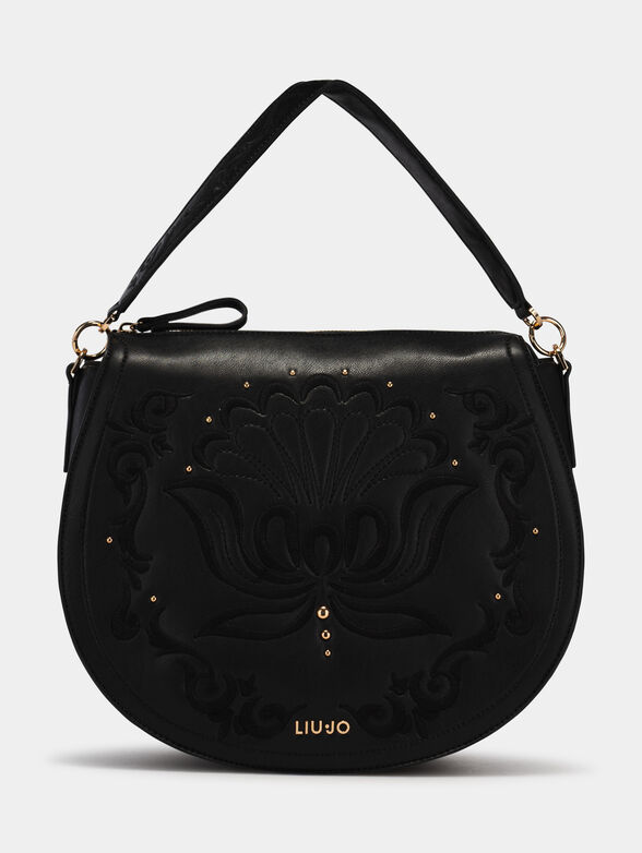 Crossbody bag with embroidery and studs - 1