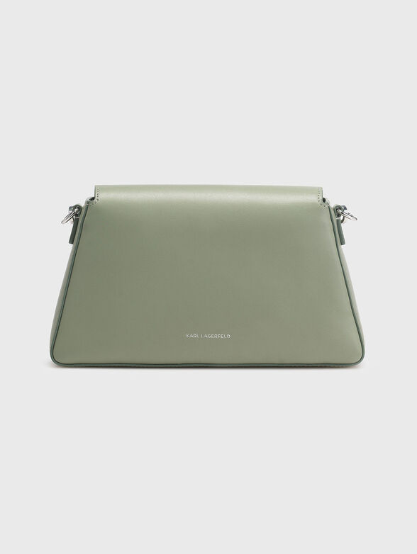 Leather crossbody bag with logo - 3