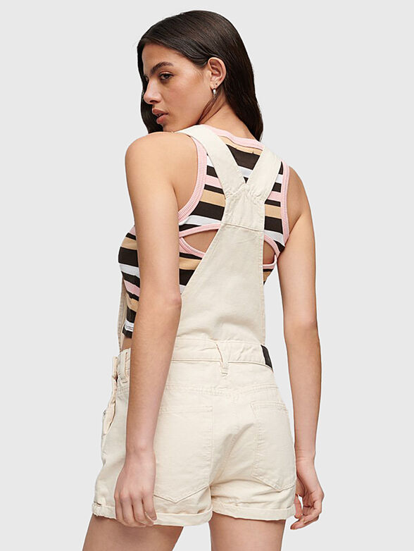 VINTAGE CANVAS short jumpsuit - 2