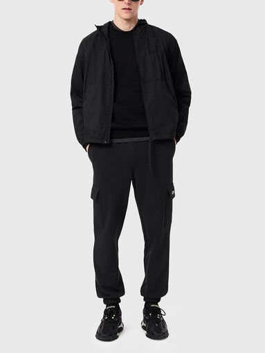 Black cargo trousers with logo - 5