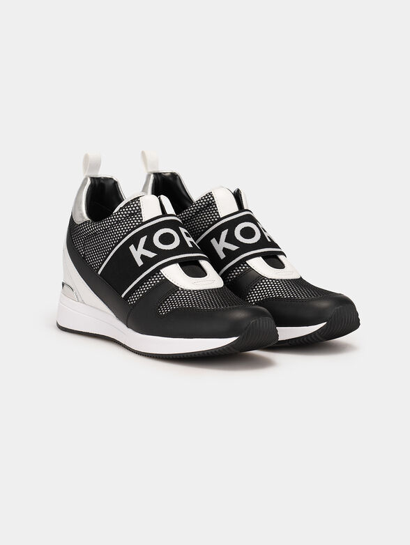 MAVEN black sneakers with white accents - 2
