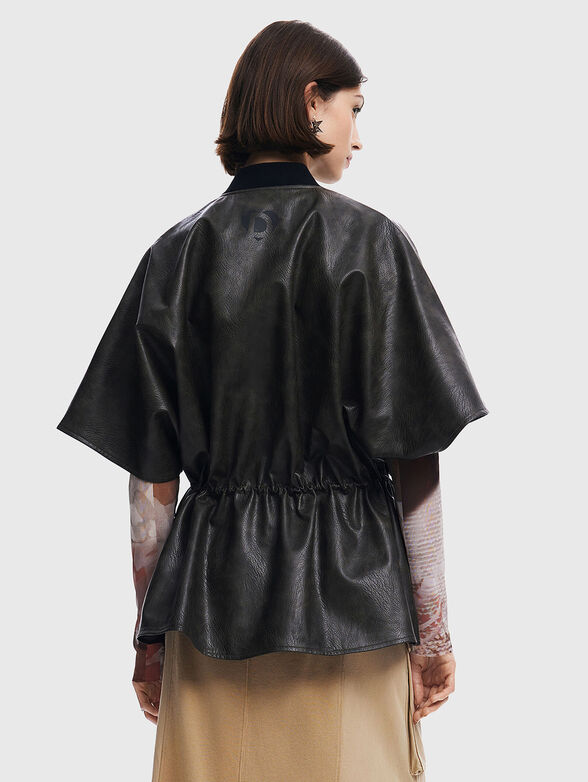 Poncho from eco leather - 2