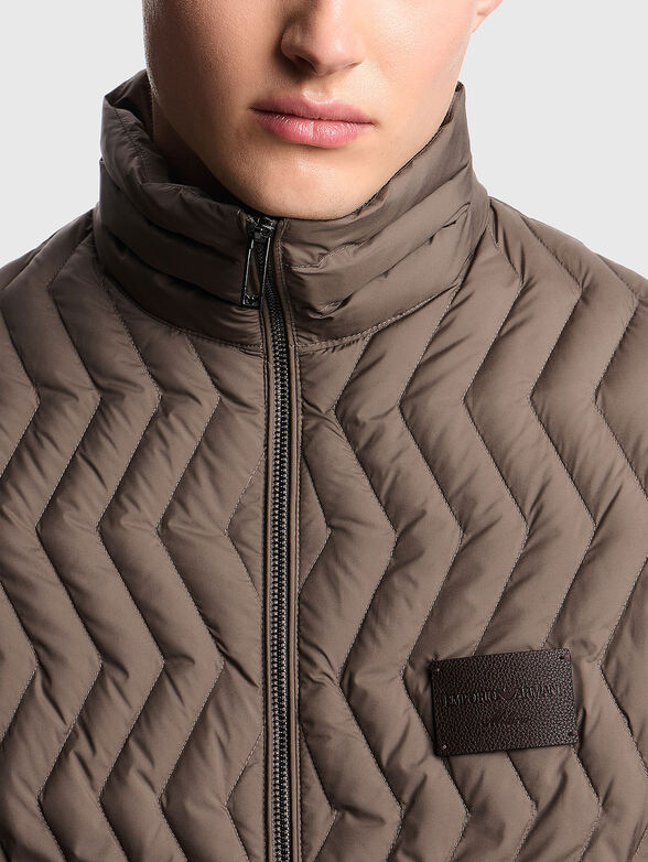 Quilted down jacket - 4