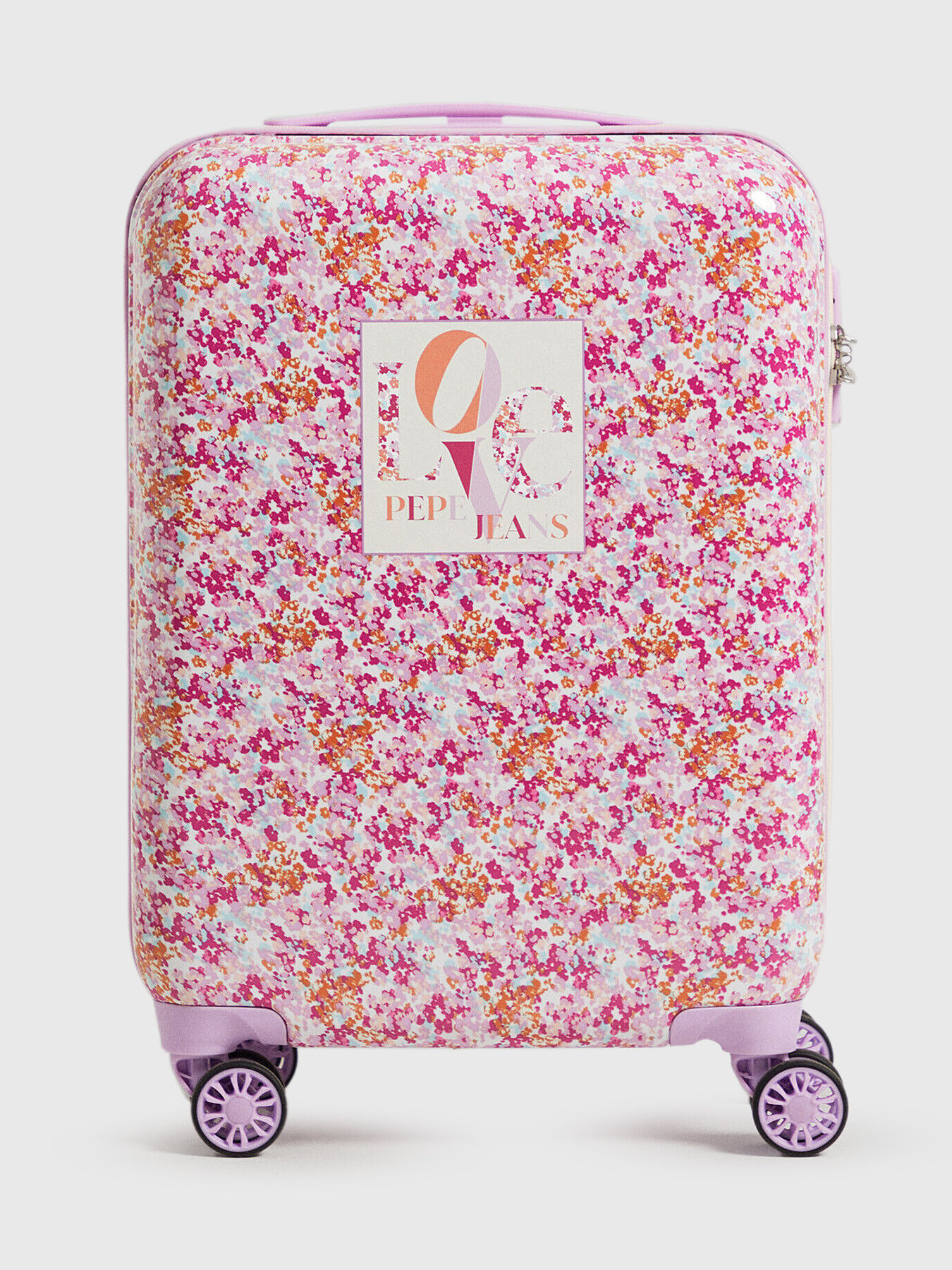 Floral print luggage cheap