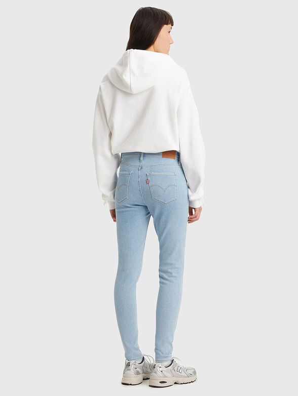 Blue high-waisted skinny jeans - 2