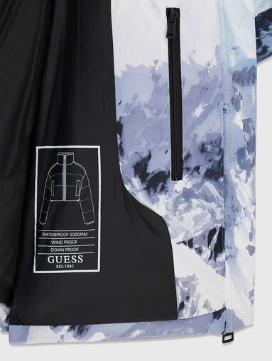 Cropped ski jacket with print - 5