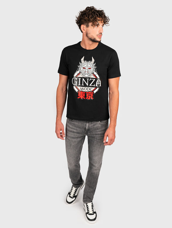 TS149 black T-shirt with print - 6