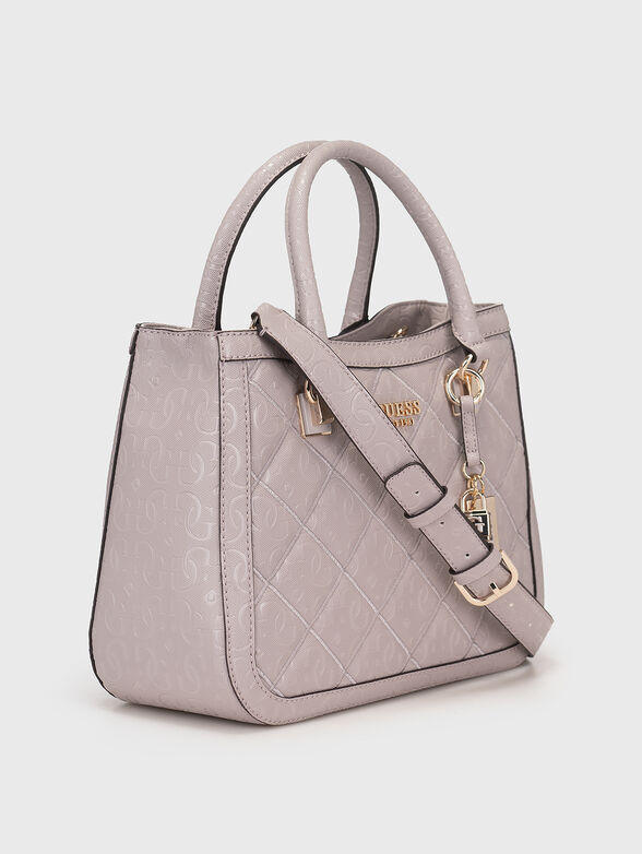 CADDIE large crossbody bag in beige - 4