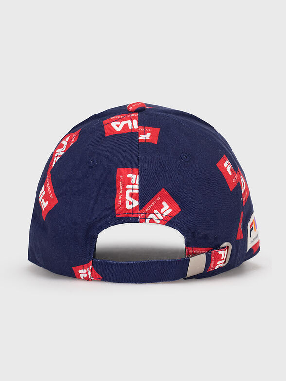 BRESCIA blue baseball cap with print - 2