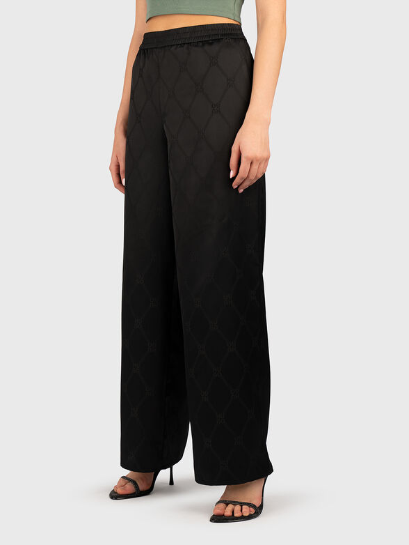 HARIDA high waist trousers with wide legs - 0