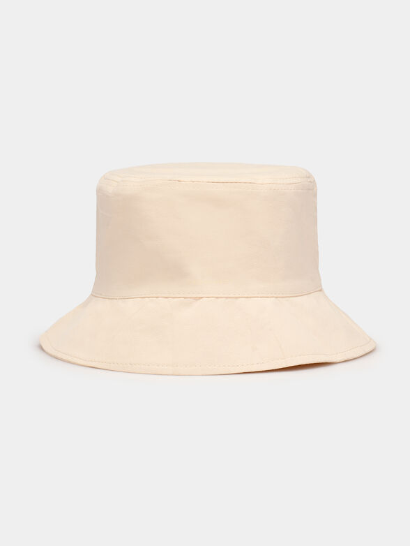 Bucket hat in ecru color - 1