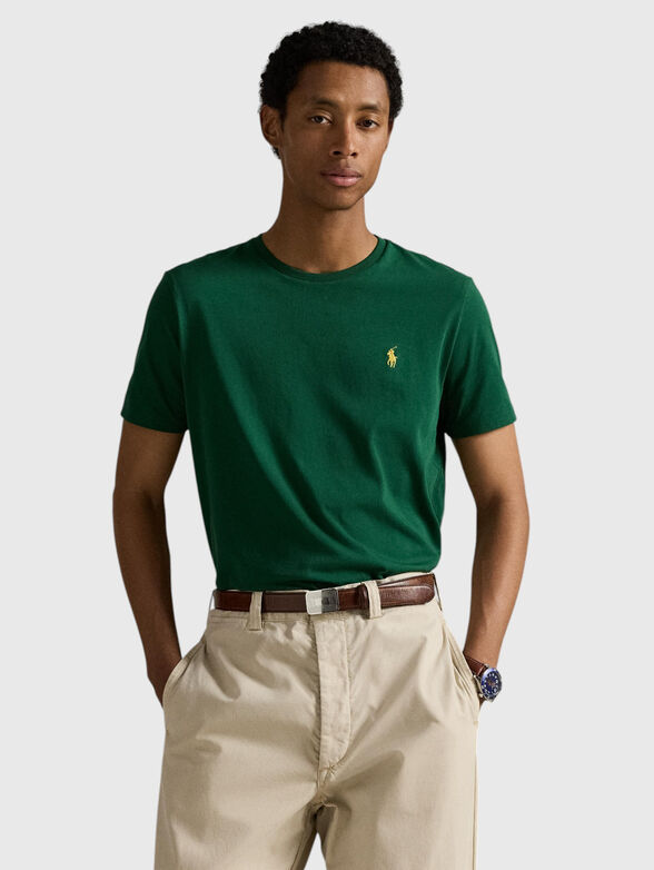 Cotton T-shirt with a crew neck - 1