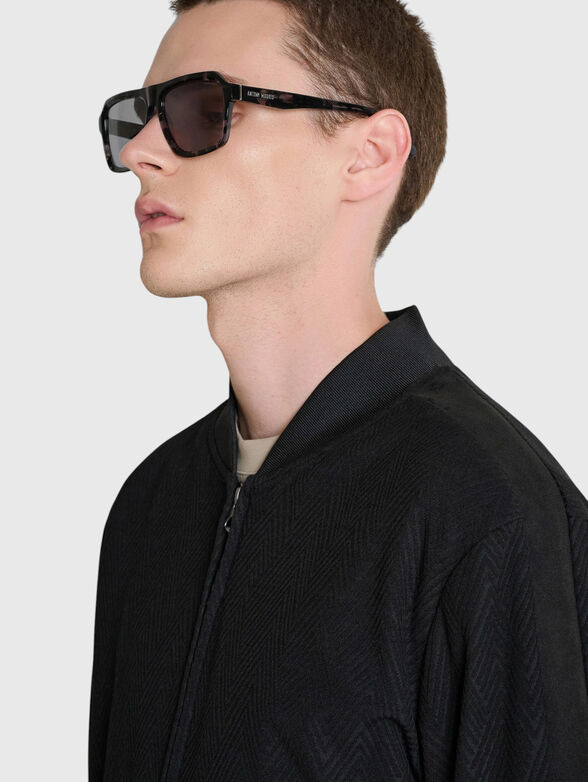 Jacquard black sweatshirt - 4