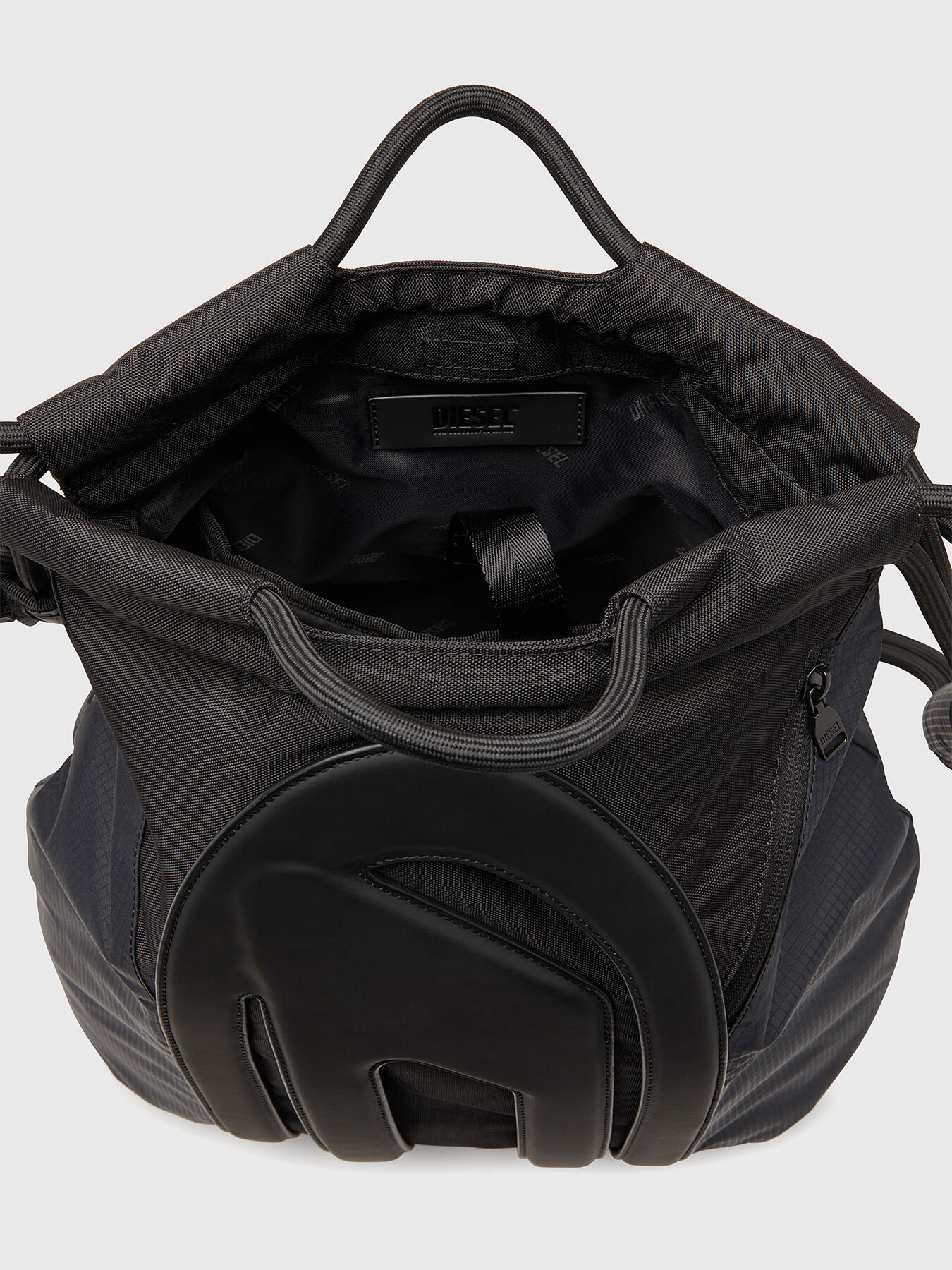 CAGE-D TOTE backpack with logo accent brand DIESEL