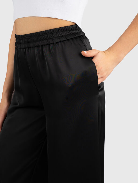 Straight-leg satin pants - 3