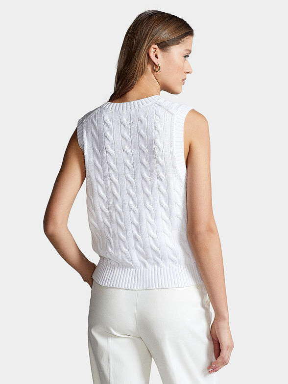 Knitted sleeveless sweater - 3