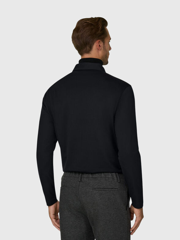 Cotton and silk polo shirt - 3