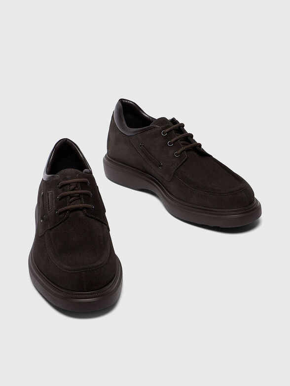 CARLOS dark brown suede shoes - 6