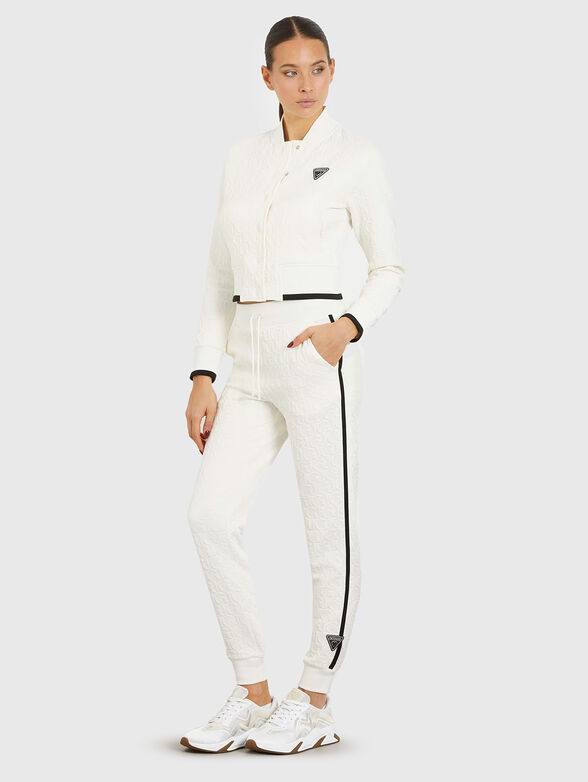 Sports trousers with contrast edging - 4
