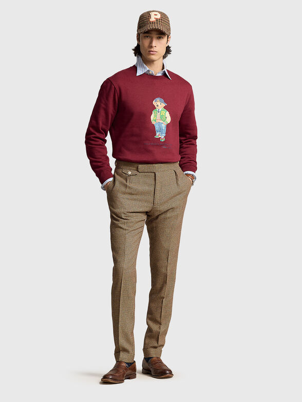 Red sweatshirt with Polo Bear motif - 2