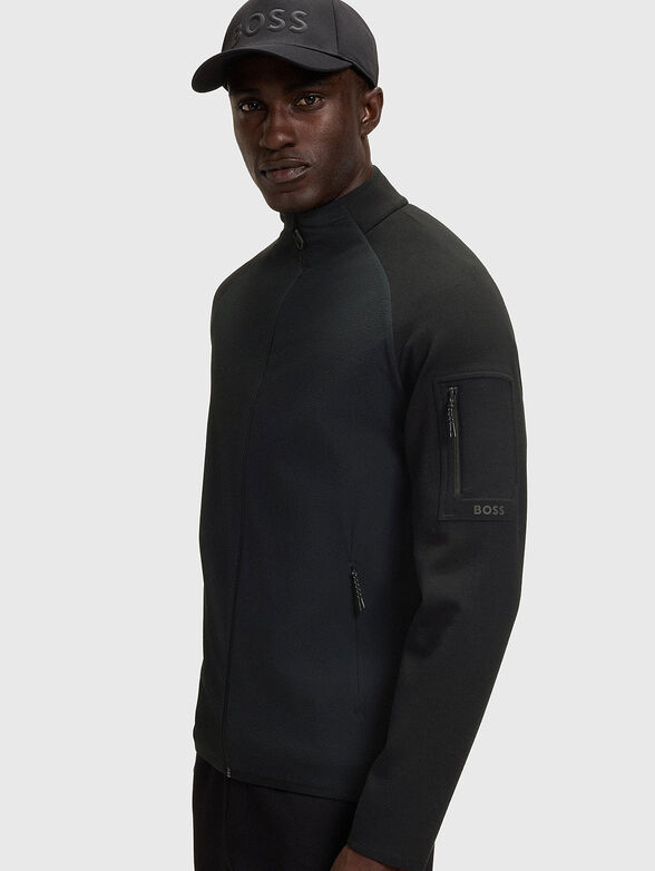 Sweatshirt with zip and pockets - 4