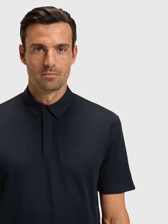 Cotton blend polo shirt with logo - 4