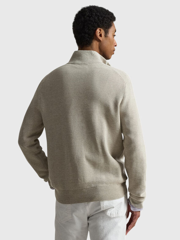 Cotton knitted sweatshirt - 2