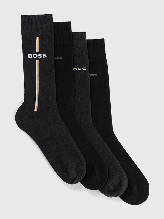 Сет от четири чифта чорапи с лого - 1