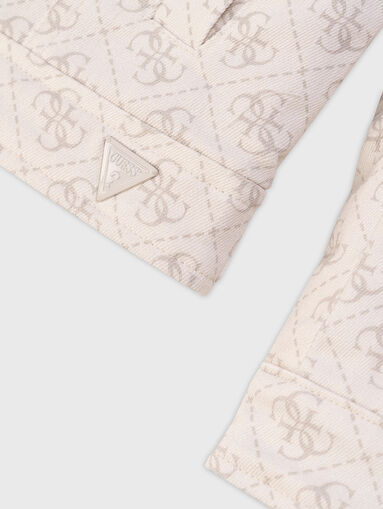 Denim jacket with 4G monogram logo print - 4