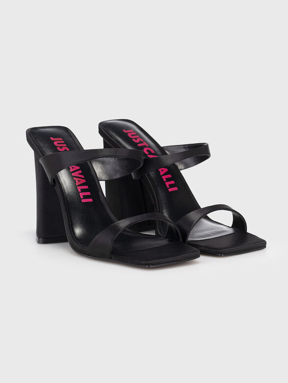 Black heeled sandals - 1